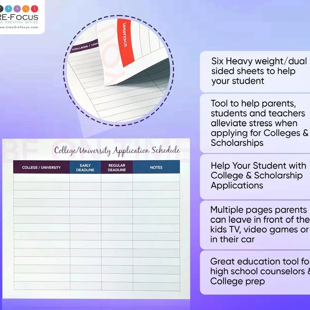 ADHD-Friendly College Scholarship Timeline Sheet: a New Grad Essential